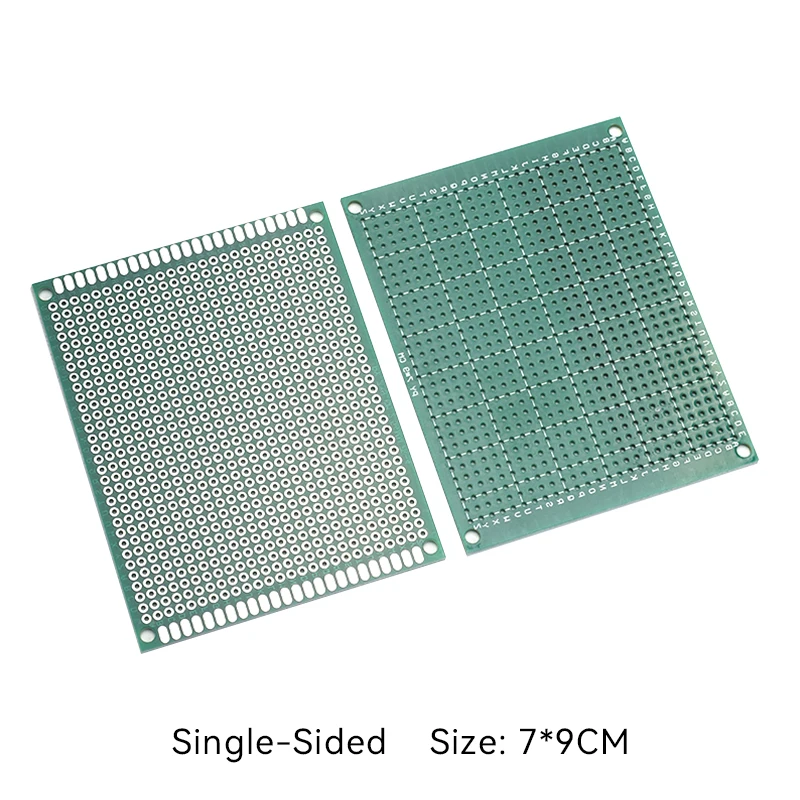 2PCS Universal Pitch Single-Sided PCB Board 7*9cm 2.54mm Pitch Unfinished DIY Electronic Component