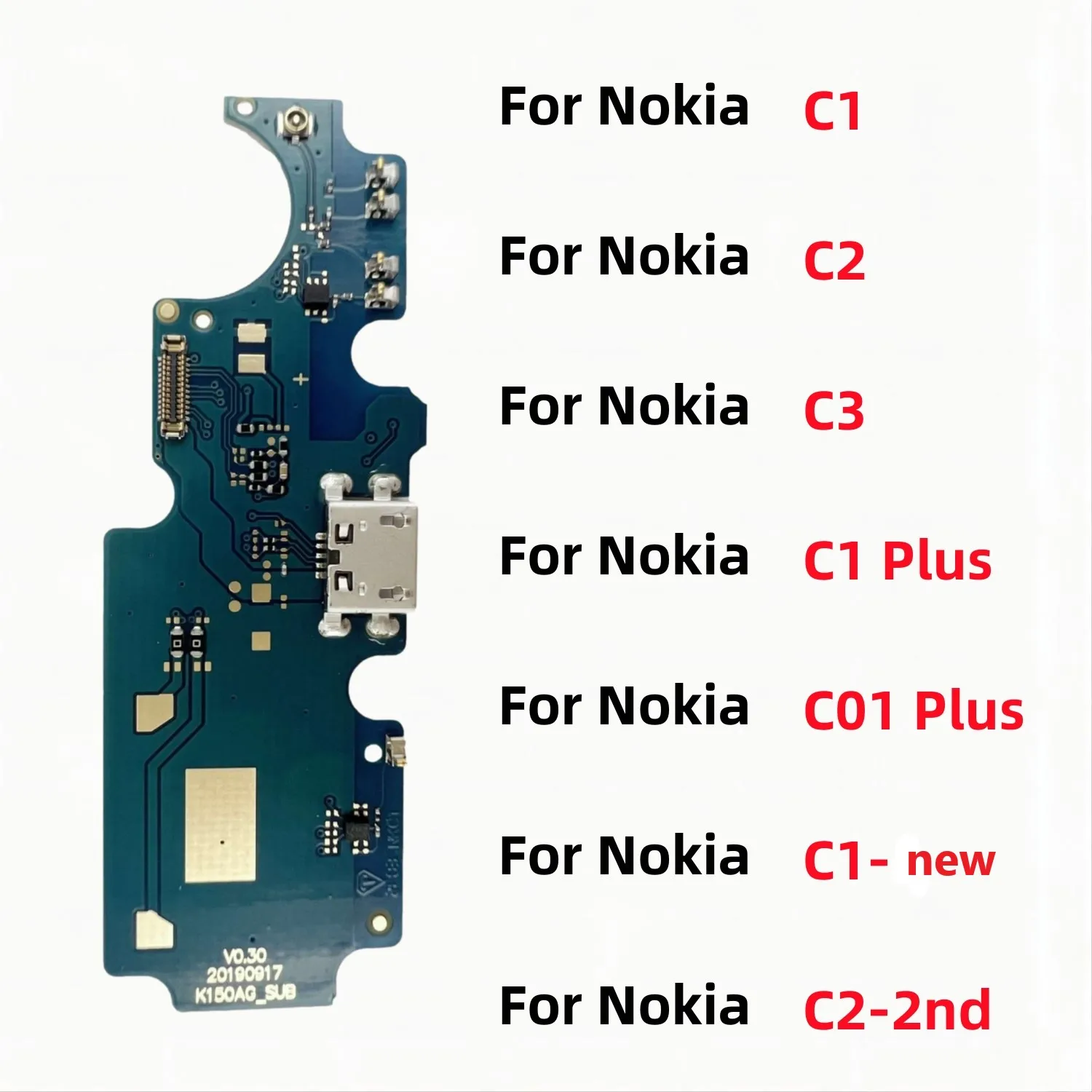 USB Charger Dock Connector Board Charging Port Flex Cable For Nokia C1 Plus C2 C3 C12 C31 C1-New C2-2nd C22 G42 5G