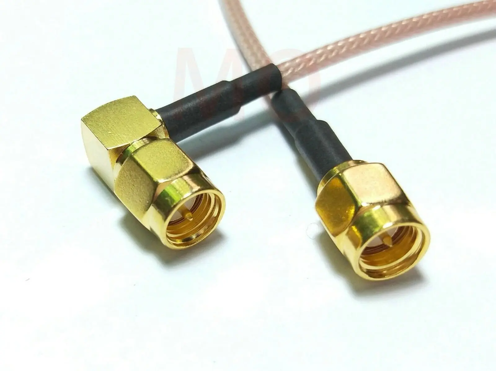 Imagem -03 - Banhado a Ouro Sma Macho para Sma Ângulo Direito Plug Jumper Cabo Pigtail Rg316