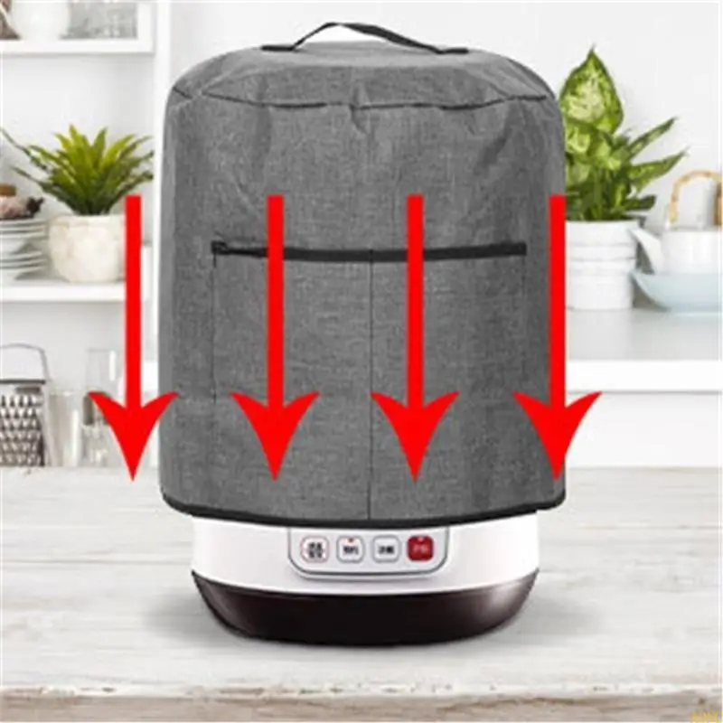 エアフライヤーのA0NCダストカバーアクセサリーダストプルーフクリーニングしやすいエアフライヤーカバー電力アプライアンスカバーはポケットハンドルでカバー