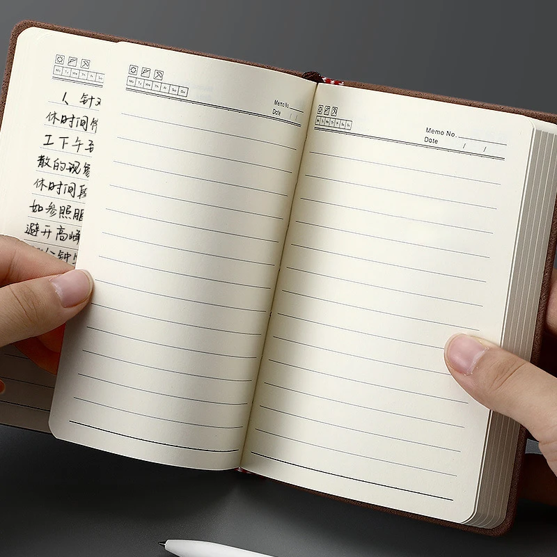 دفاتر ملاحظات A6 360P مبطنة/صفحة فارغة مذكرات مخطط مجلة المفكرة القرطاسية لمكتب اللوازم المدرسية رصاصة رسم جدول الأعمال 2025