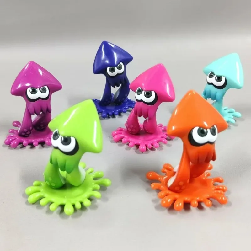 Game Splatooned 3D Octopus Figure Collectible Model Toys Kid Gift Squid Figure Animation Model Kids Toys Kawaii Desktop Decor