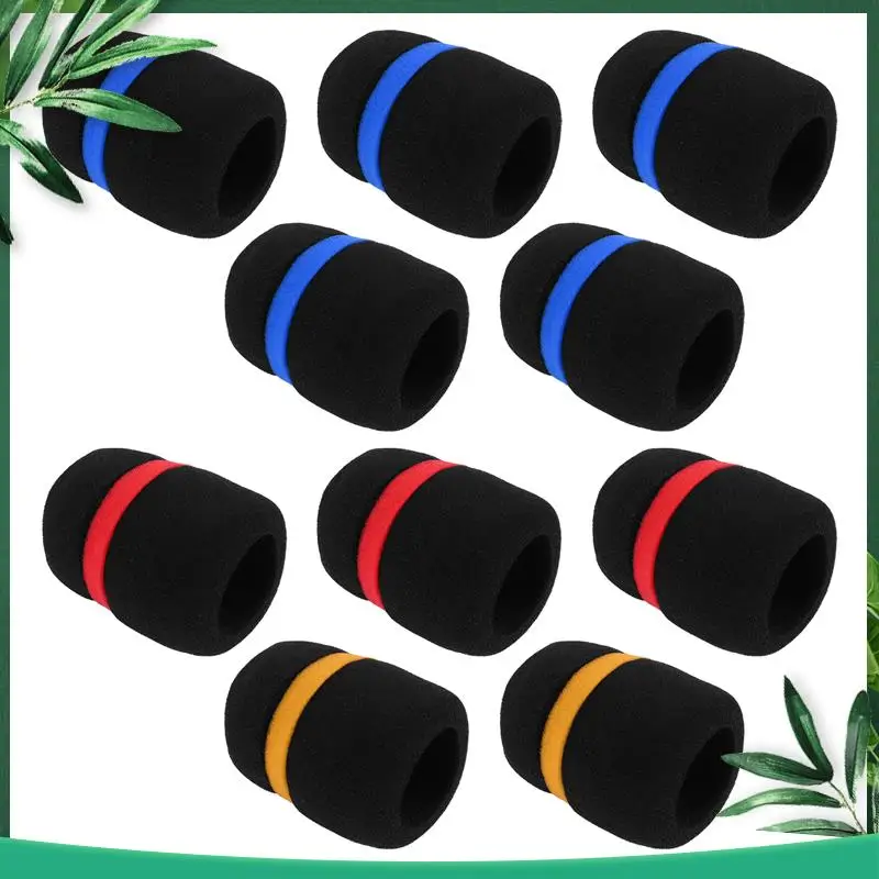 (НОВИНКА) 10 шт. Ручной сценический микрофон, пенопластовый чехол для ветрового стекла, караоке, черный