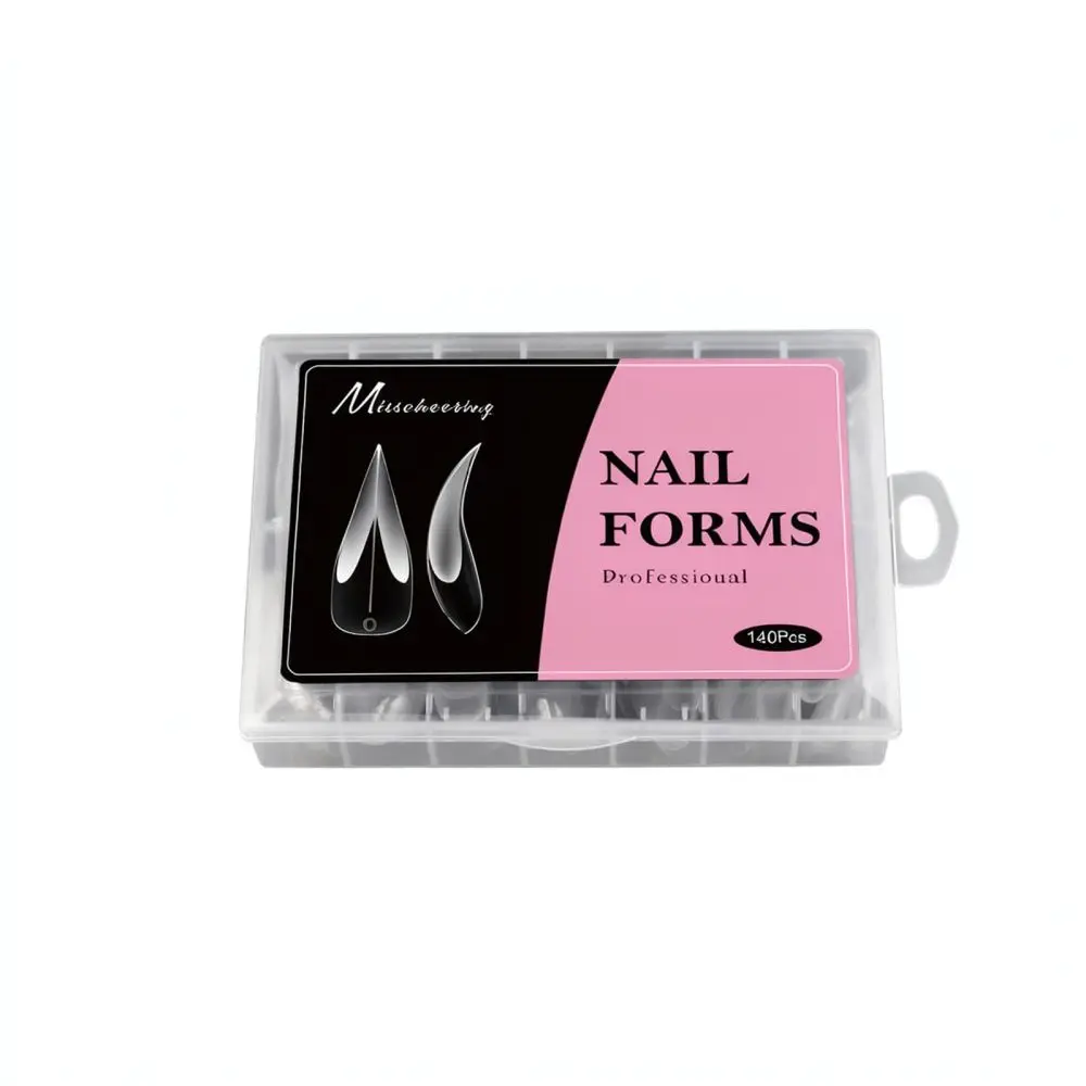 Nail Art Dual Forms For Poly Gel Extension Mold With Scale Full Cover Tips Sculpting System Manicure Salon Tool