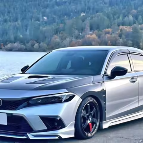 Suitable for Honda 11th Gen Civic FE1 Type R Carbon Fiber Modification Parts FL1 Front Fender Vent Sand Board