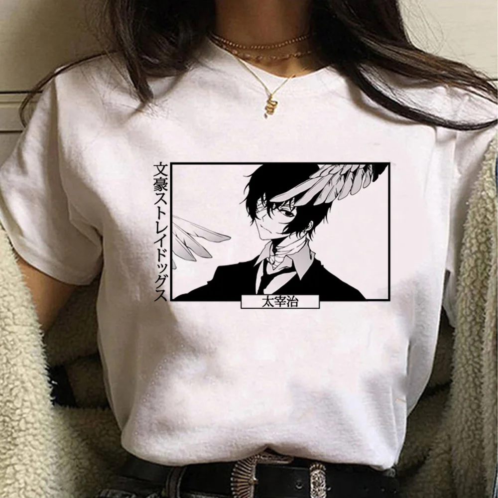 Dazai-Camiseta de cómic para mujer, ropa de calle de verano, divertida, y2k