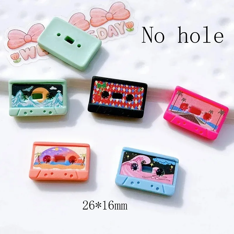 10pcs/pack Retro Cartoon Tape Resin Charms Funny Nautical Pendants DIY Jewelry Accessories For Earring Keychain Making