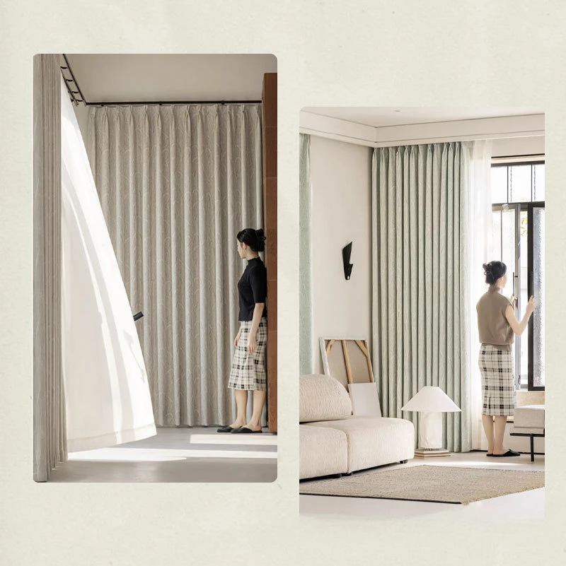 

High End French Light Luxury Romance Retro A Living Room Balcony Transparent But Not Transparent To People Curtain