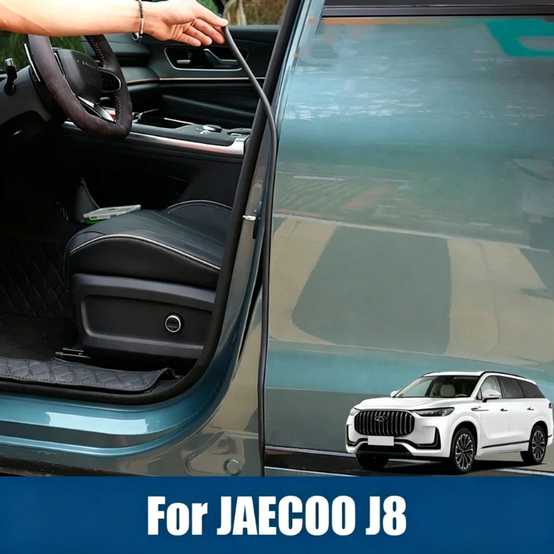 For Chery Jaecoo J8 2024 2025 2026 LHD RHD Car Rubber Door Seal Strip Door Seal Strip Noise Insulation Waterproof Accessories