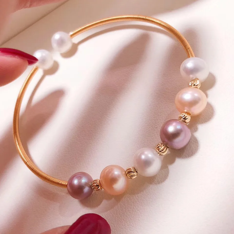 100 Loops/lot 0.6mm Silver Gold Bronze Memory Beading Steel Wire For DIY Jewelry Making Findings Accessories Supplies Bracelets