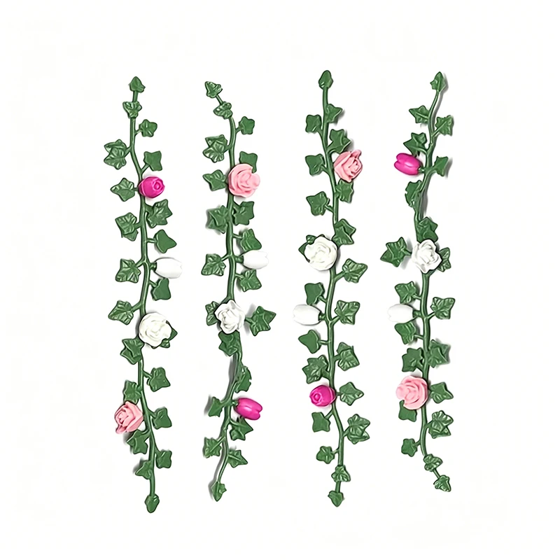 Miniature de maison de poupée 1:12, guirlande de roses, accessoires de décoration pour jardin miniat