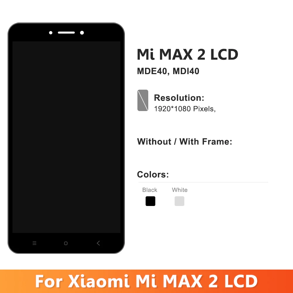 Per XIAOMI Mi MAX 2 Display LCD Touch Screen Digitizer Assembly sostituzione per Xiaomi Mi max2 parti di sostituzione dello schermo Lcd