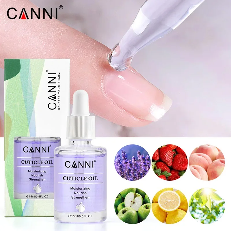 CANNI 15 مللي زيت البشرة مسمار مانيكير العناية بالبشرة ترطيب تغذي تعزيز ل هلام بشرة الأظافر المنقي هلام البولندية