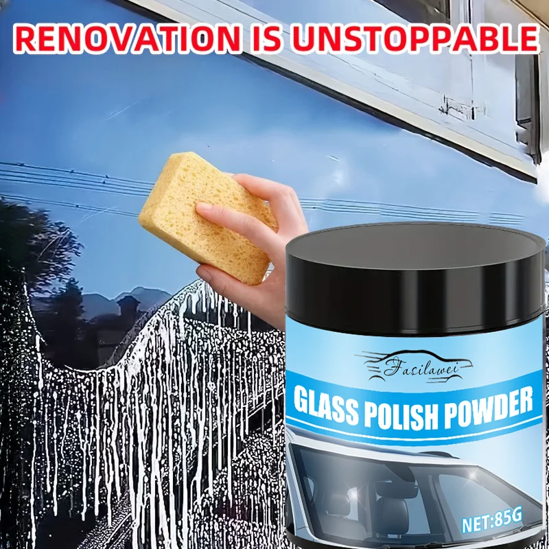 Glass Polishing Powder - Professional Scratch Repair Polish for Cars, Bathrooms and Mirrored Surfaces - Restores Clarity Fast