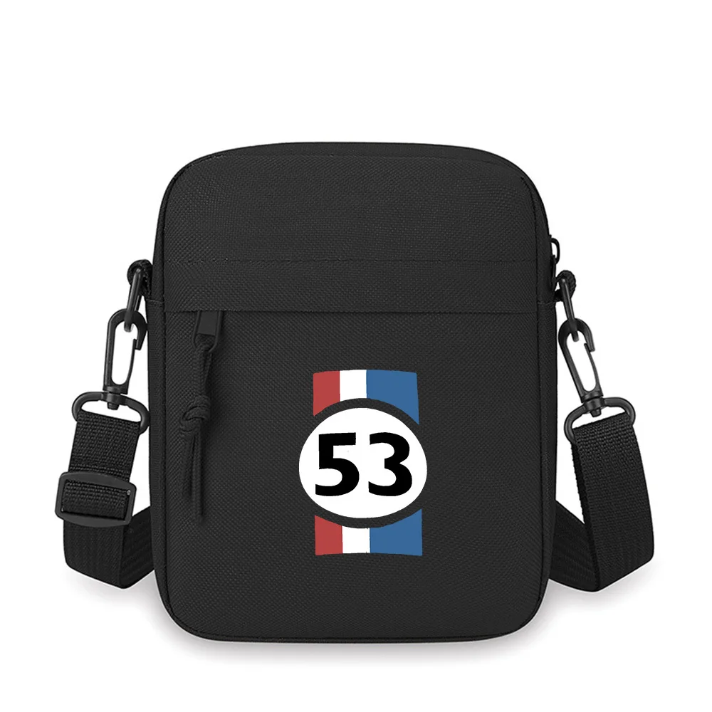 Oval with number symbol Men Crossbody Bag Single Shoulder Women Cartoon Anime Film Printing Design Unisex