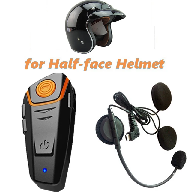 BT-S2NS Motorhelm BT Headset Intercom Moto Waterdichte Multi BT Interphone 1000M Interfones MP3 FM Intercomunicador - afbeelding 1