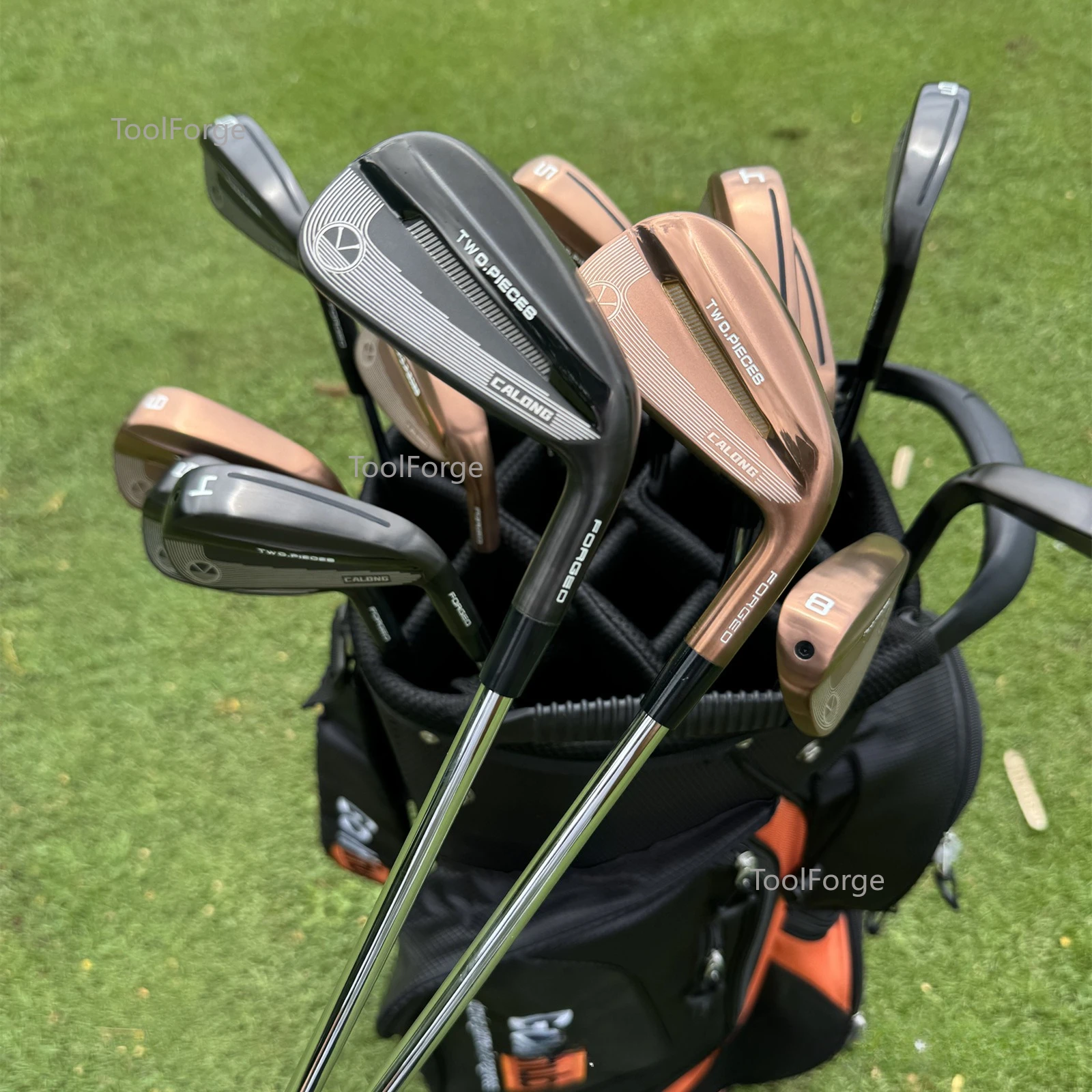 Golf irons, gold, black 4 5 6 7 8 9 P 7 pcs/set, men's clubs
