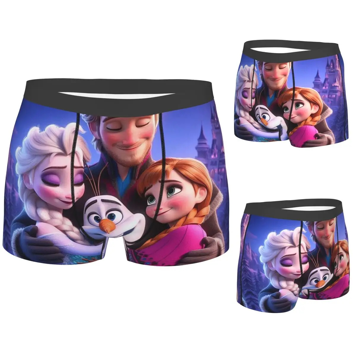 

Boxer Underpants Shorts Frozen Panties Men Soft Underwear for Homme Man Boyfriend Gifts