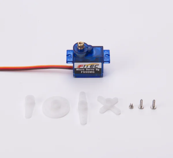 

Metal Gear FS90MG Мини-сервопривод Шаговые двигатели 3 В для детей и взрослых Образовательный комплект радиоуправляемого робота с сервоприводом