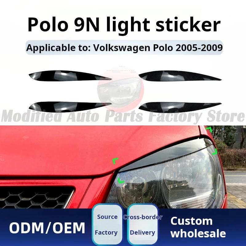 

Suitable for Volkswagen Polo 9N 2005-2009 Headlight Eyebrow Car Sticker Modification