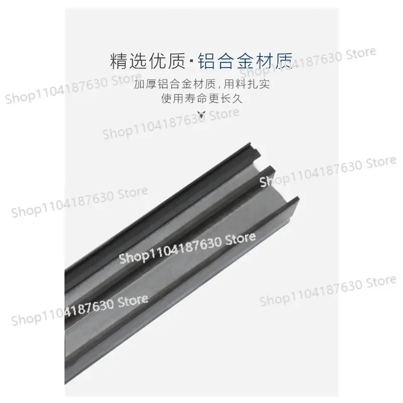 Kitchen Bathroom Partition Sliding Door Without Track, Ghost Door Aluminum Frame Profile Glass  Sliding  Hardware