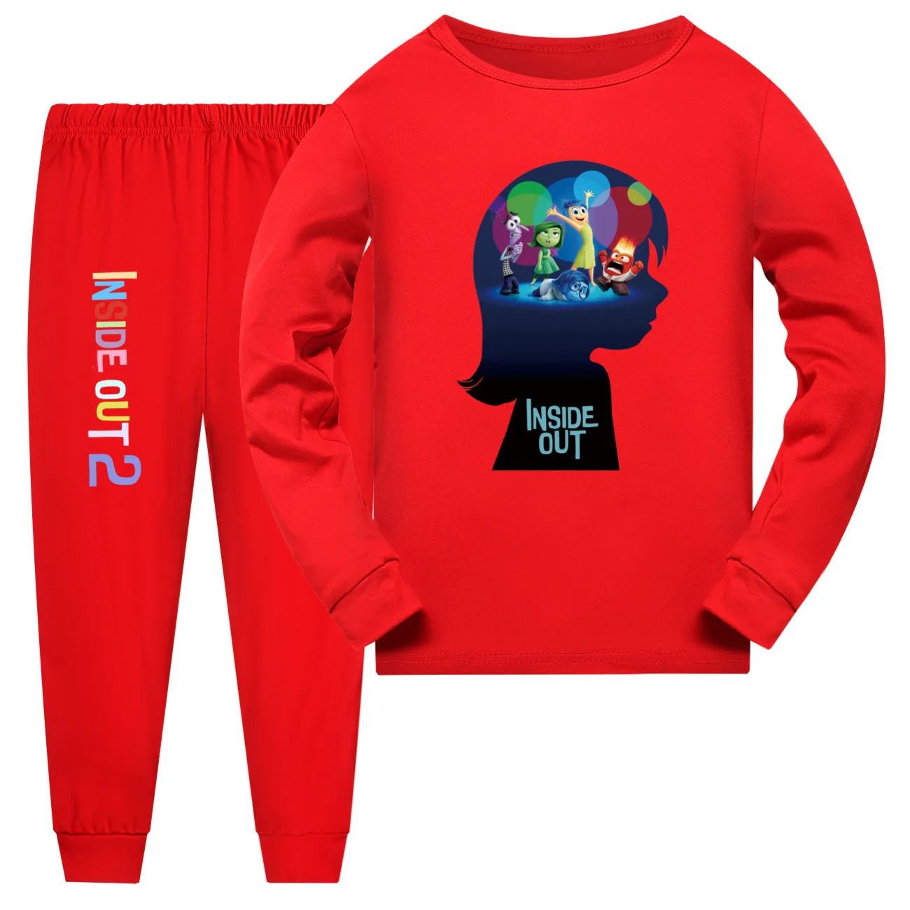 Inside Out 2 Clothes Toddler Boys Nightwear Baby Girls Long Sleeve Pajama Sets Kids Cute JOY SADNESS Pyjamas Children Pijama Set