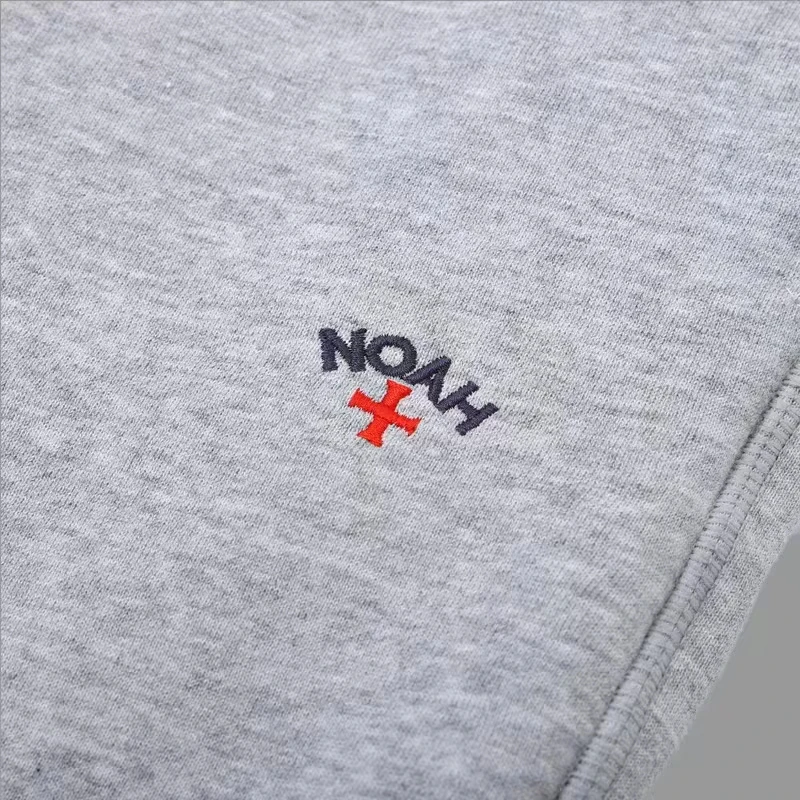 Classic Cross Embroidery Logo NOAH Sweatpants Men Women Casual Track Pants Fleece Jogger Trousers