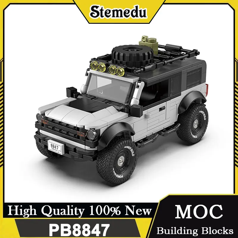 Classics Car Off-road Vehicle Building Blocks Set Model with Container MOC Bricks Toys For Kids Boys Adults Xmas Gifts DIY