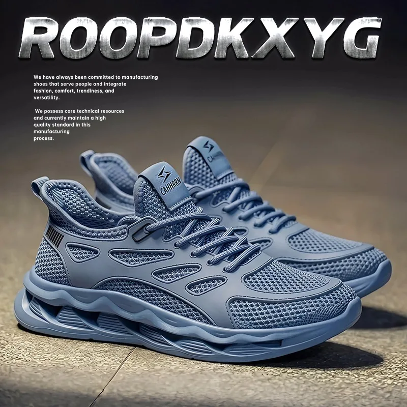 

Мужские летние кроссовки CAHHRRN 2025: Новинка, дышащие, сетчатые, повседневные, для активного отдыха, модные, низкие, с круглым носком, на толстом каблуке