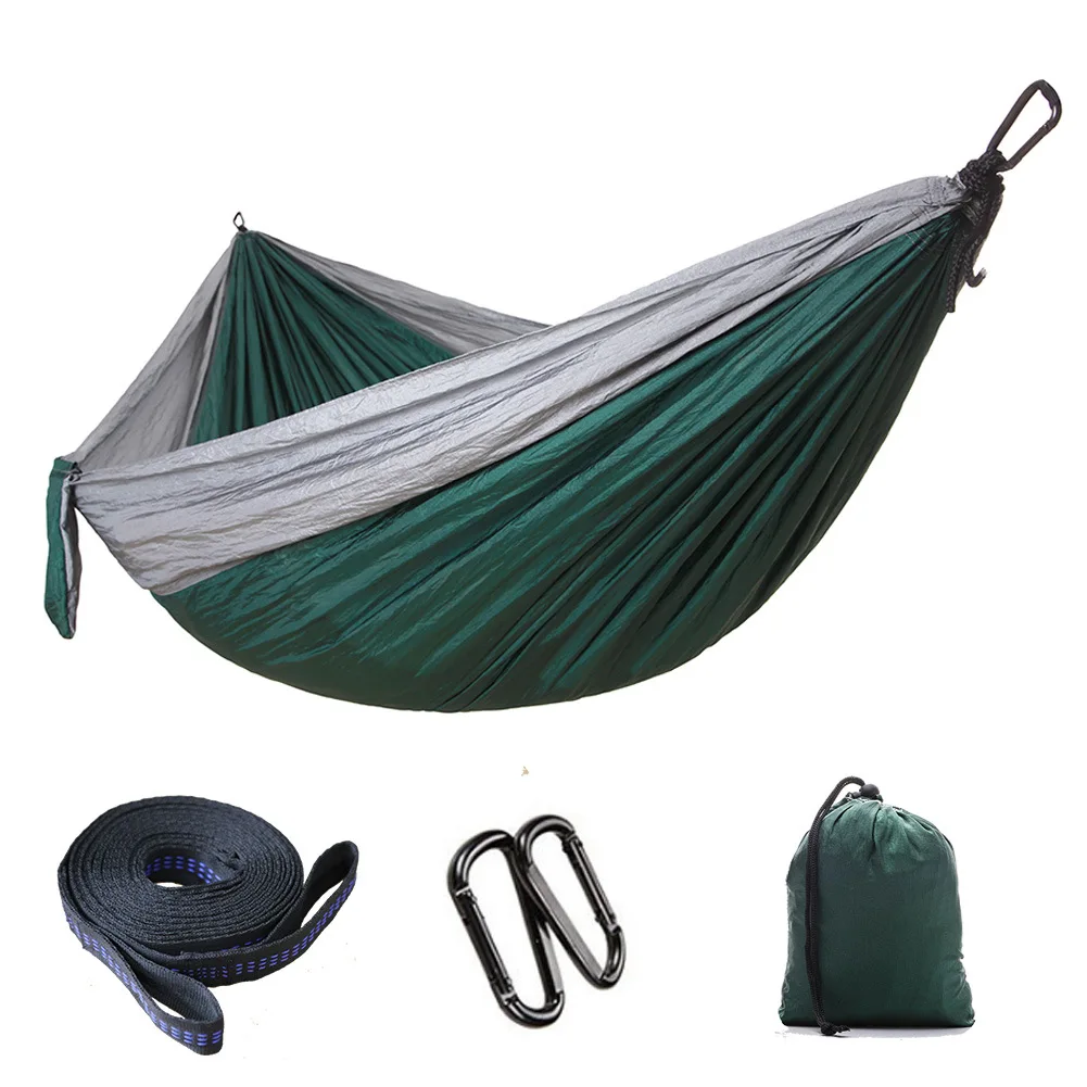 High Quality Modern Design Nylon Fabric Camping Hammock Outdoor Folding Beach Swing Bed for Parks and Furniturepromote sales
