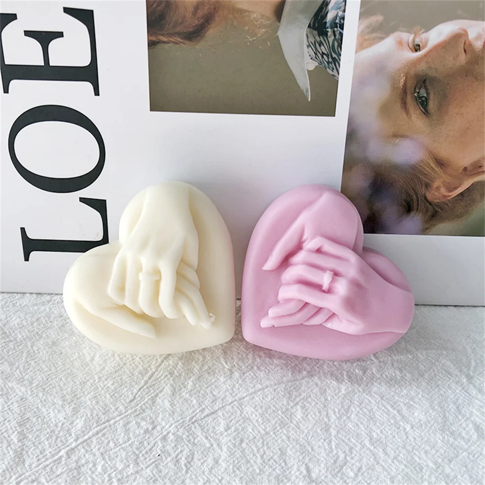 3D Heart-Shaped Silicone Candle Molds - Perfect for DIY Proposal, Valentine's Day, Aromatherapy Wax, Homemade Soap