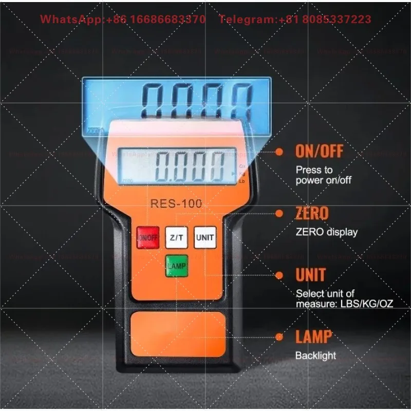 Refrigerant Charging Recovery Scale 110/220 LBS 2/5g Precision HVAC Freon Scale With Wired Remote Control