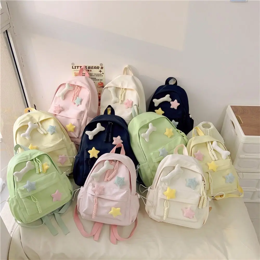 

New Design Large Capacity Backpack Harajuku Nylon Shoulder Bag Reusable Satchels Bag Travel