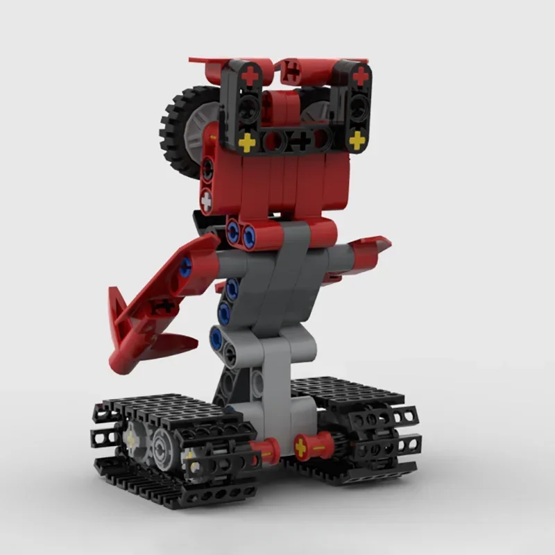 YcMoc Bouwstenen Mooie Rode Mechanica Automaton Model Technologie Bricks DIY Kleine Robots Speelgoed Voor Kinderen Kinderen Gift