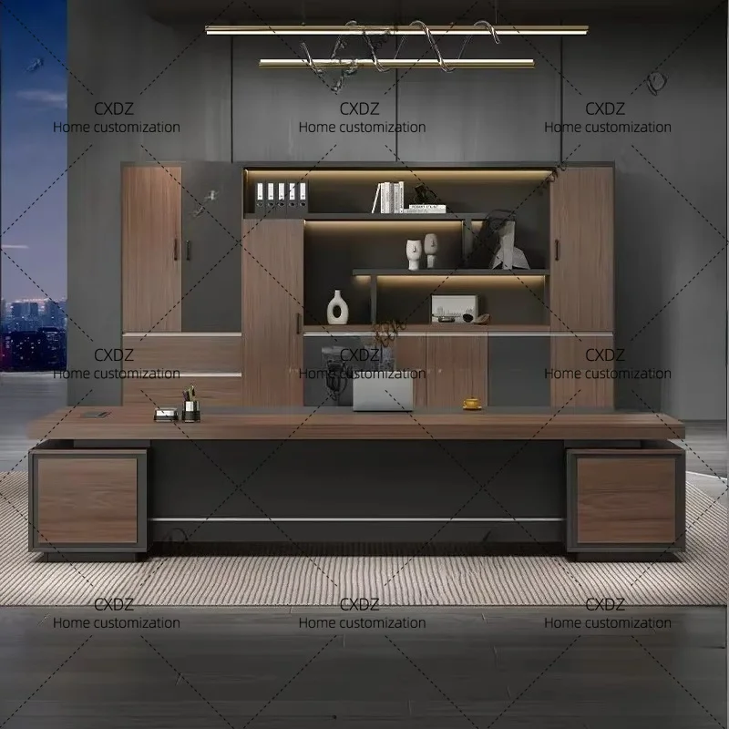 XXDecoration Clear Office Desk Vintage Luxury Aesthetic Modern  Office Desk Chinese Mesa Space Saving Furnitur