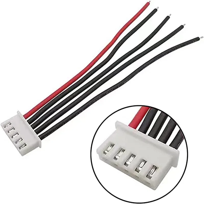 Silicone JST XH 2S 3S 4S 5S 6S 22 AWG Connector Adapter Plug Balance Changer Wire Cable for Lipo Battery RC Drone Car 5Pcs