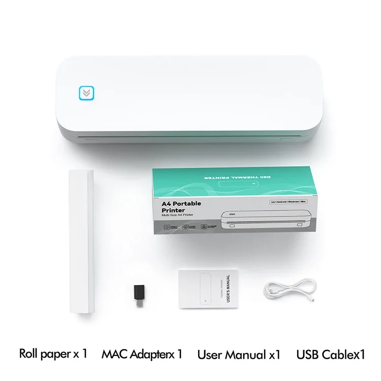 Portable A4 Wireless Thermal Printer Handheld Mini no ink Printer Thermal Copier Machine for Home Office