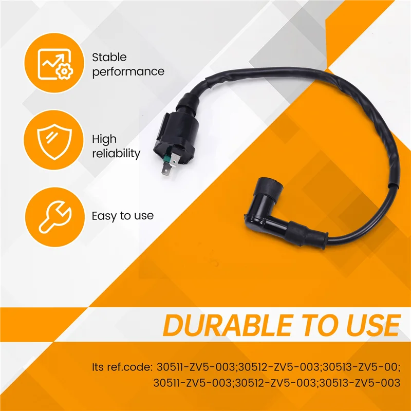 

BB-Ignition Coil For Honda 35-40-45-50HP 1997-2007 Outboard 30511-ZV5 30511-ZV5-003