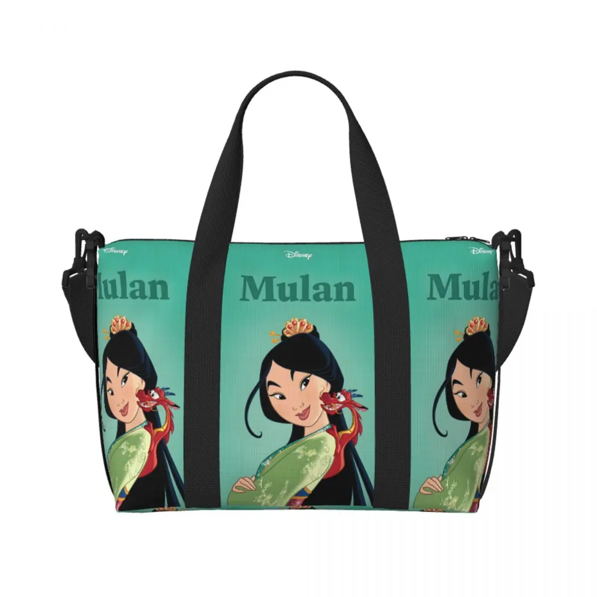 

Пляжная большая сумка-мулан на заказ, женская очень большая спортивная сумка Carry On Brave Hero, милая принцесса с узором, дорожные сумки для покупок