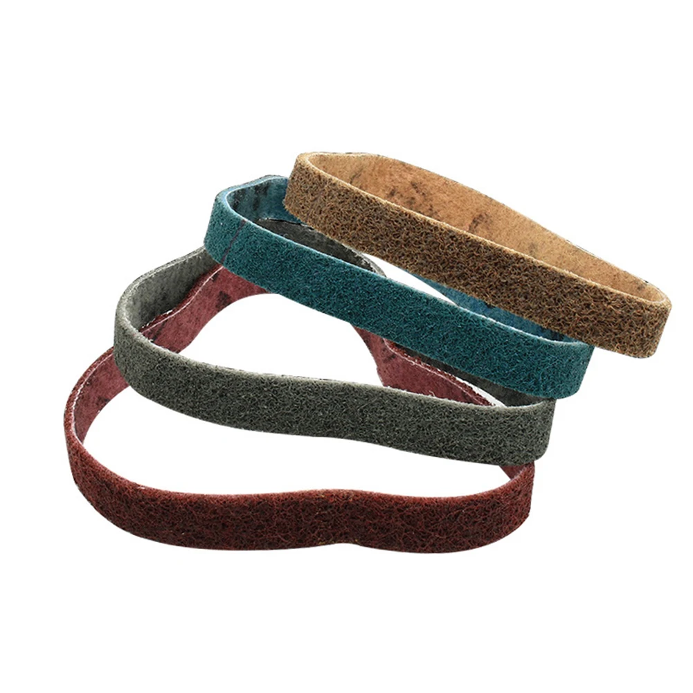 Nylon Sanding Belt 533x30 Mm For Stainless Steel Deburring And Grinding Abrasion Removal Duty Finish