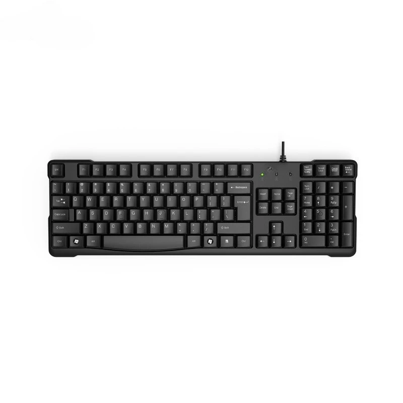 

Wired Keyboard KR-85 Desktop Notebook Usb External Membrane Button Comfortable Soft Sound Anti-splash