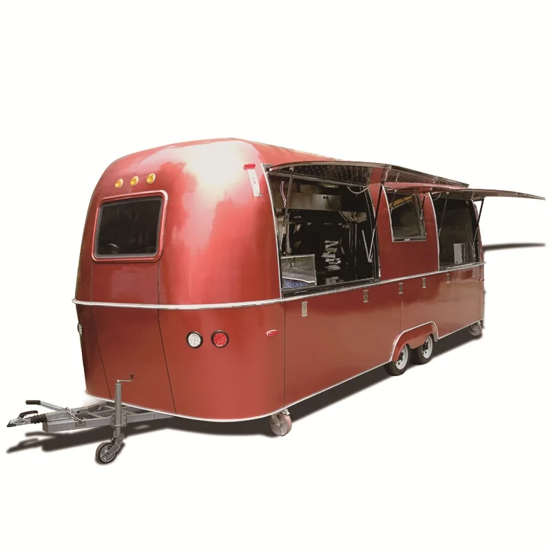 ステンレス鋼モバイルフードトレーラー、アイスクリーム、気流、フードカート、新しい、2020