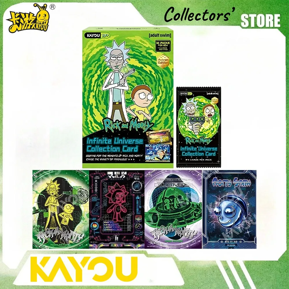 KAYOU Official Rick and Morty Infinite Universe Collection Card Astron Edition Booster Box 1st Edition Genuine Anime Peripheral