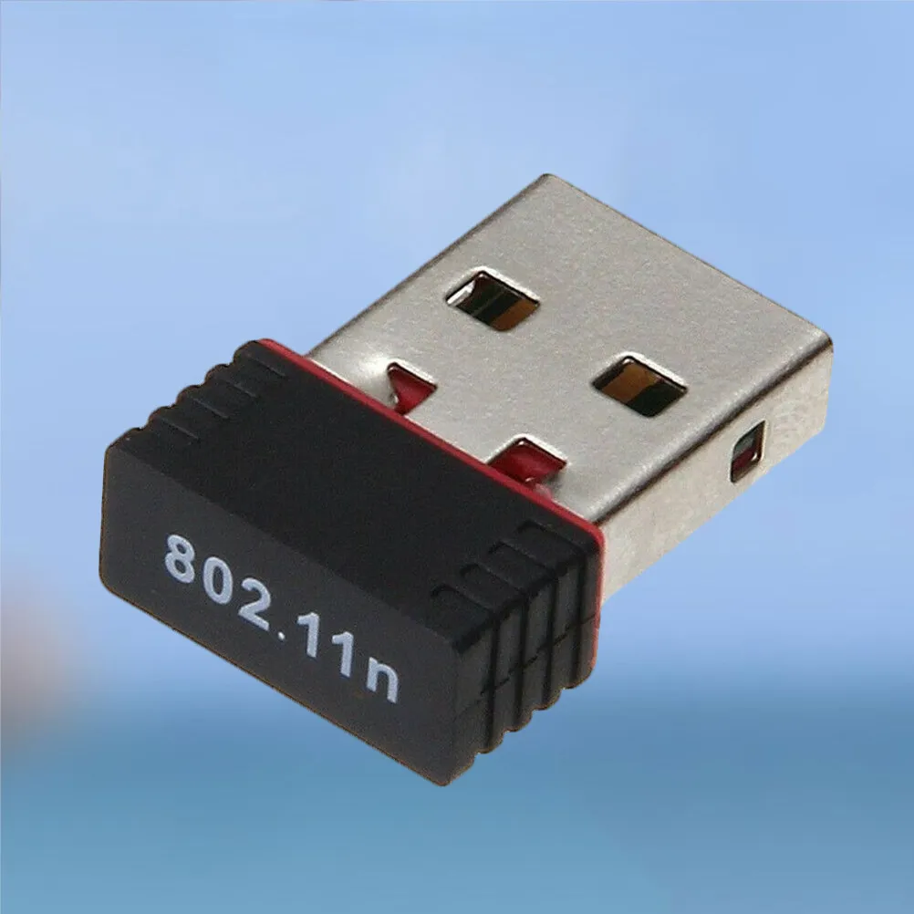 USB 2.0 150Mbps Nano WiFi Network Adapter 802. Wireless Receiver Compact Design for Travel Office Desktop Strong Signal