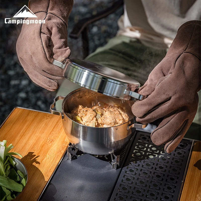 

CAMPINGMOON DO-25 Multi functional Thickened Stainless Steel Dutch Pot Cooking Outdoor Camping Picnic Hanging Pot