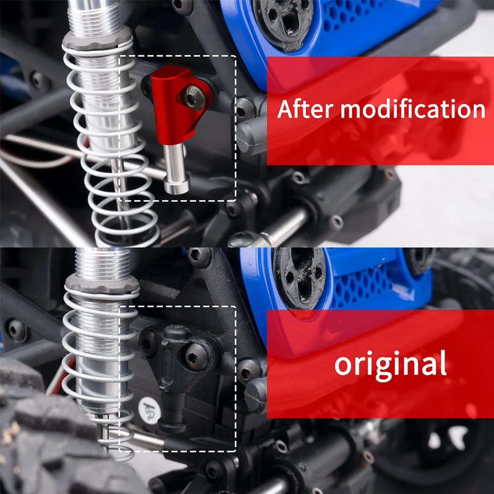 TRINOOD 1 Pair Metal Tube Frame Special Buffer For 1/10VP H10 Optic  RC Crawler Upgrade Parts
