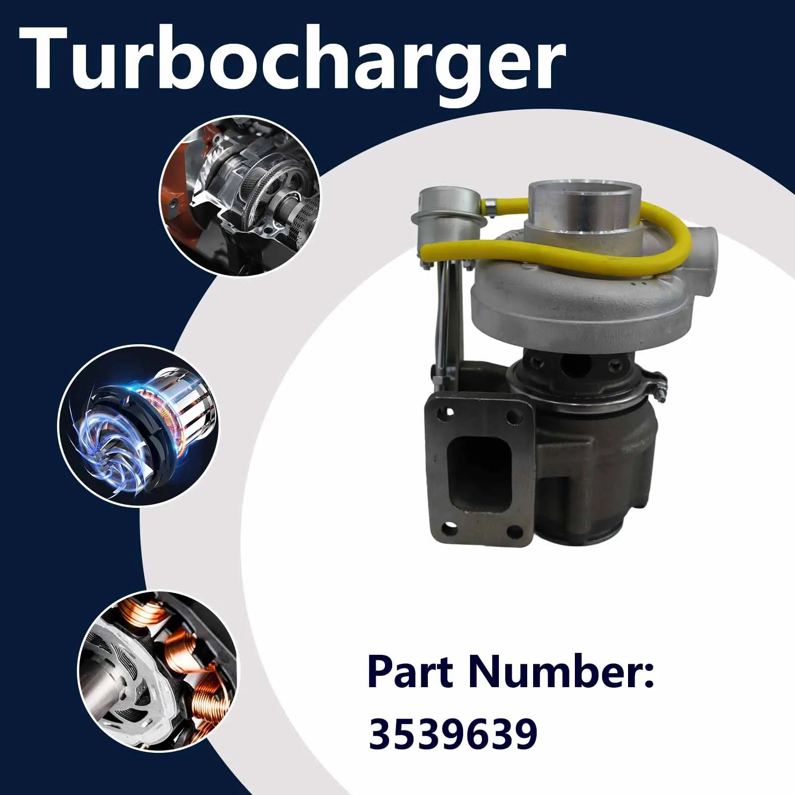3592206 Turbo HX30 Turbocharger For Case 4391TA 9010B 9020B CX130 CX160