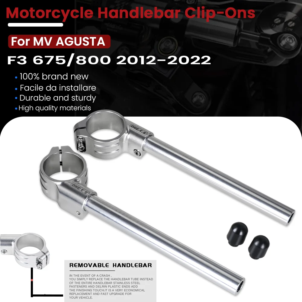 Motorcycle Handlebar Clip-Ons Fork Handle Bars Clip-Ons For MV AGUSTA F3 675/800 2012 - 2022