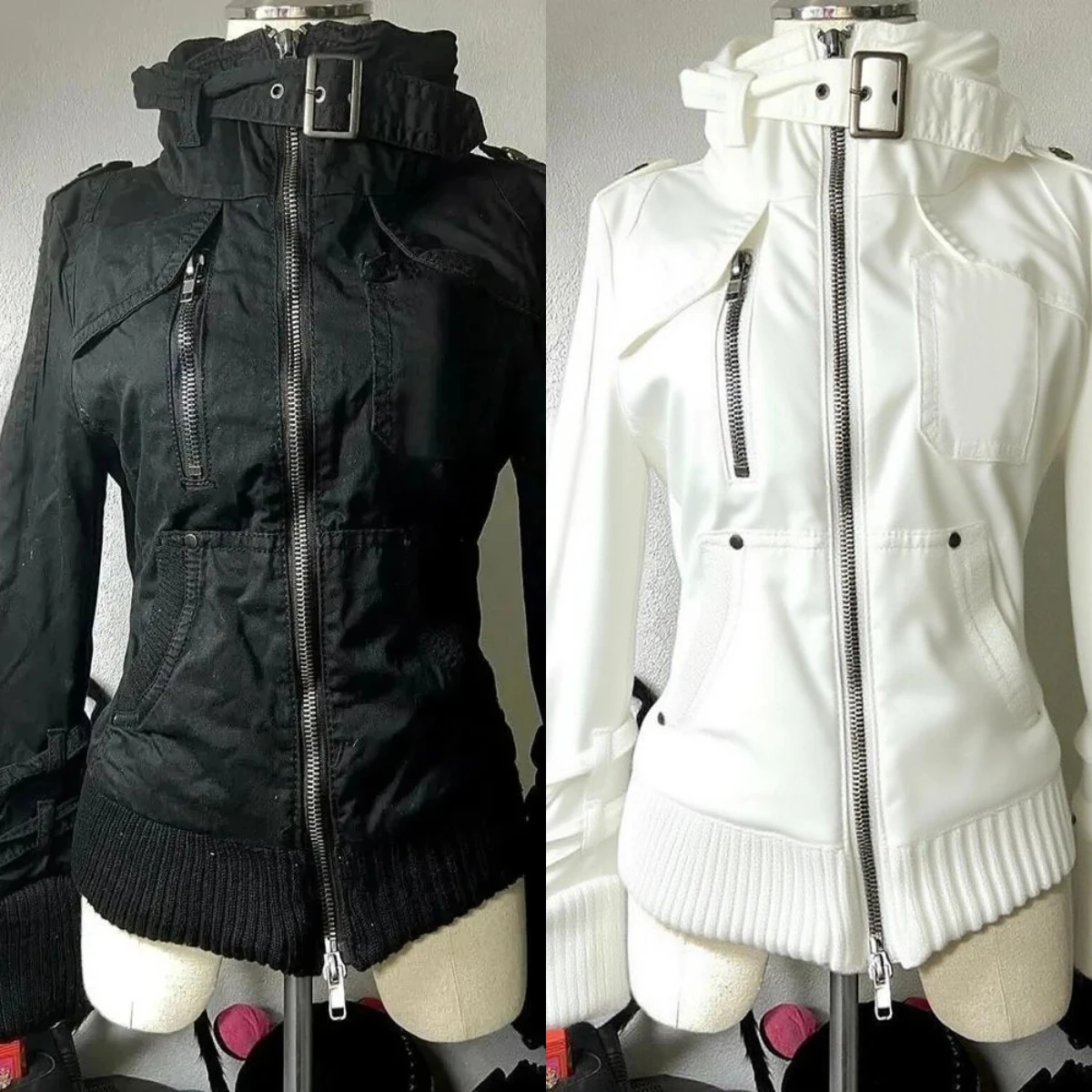 2026 Autumn Warm Overcoats Women Outwear Casual Y2k American Vintage Faux Fur Wool Coat Ladies Korean Fashion Khaki Jackets Chic