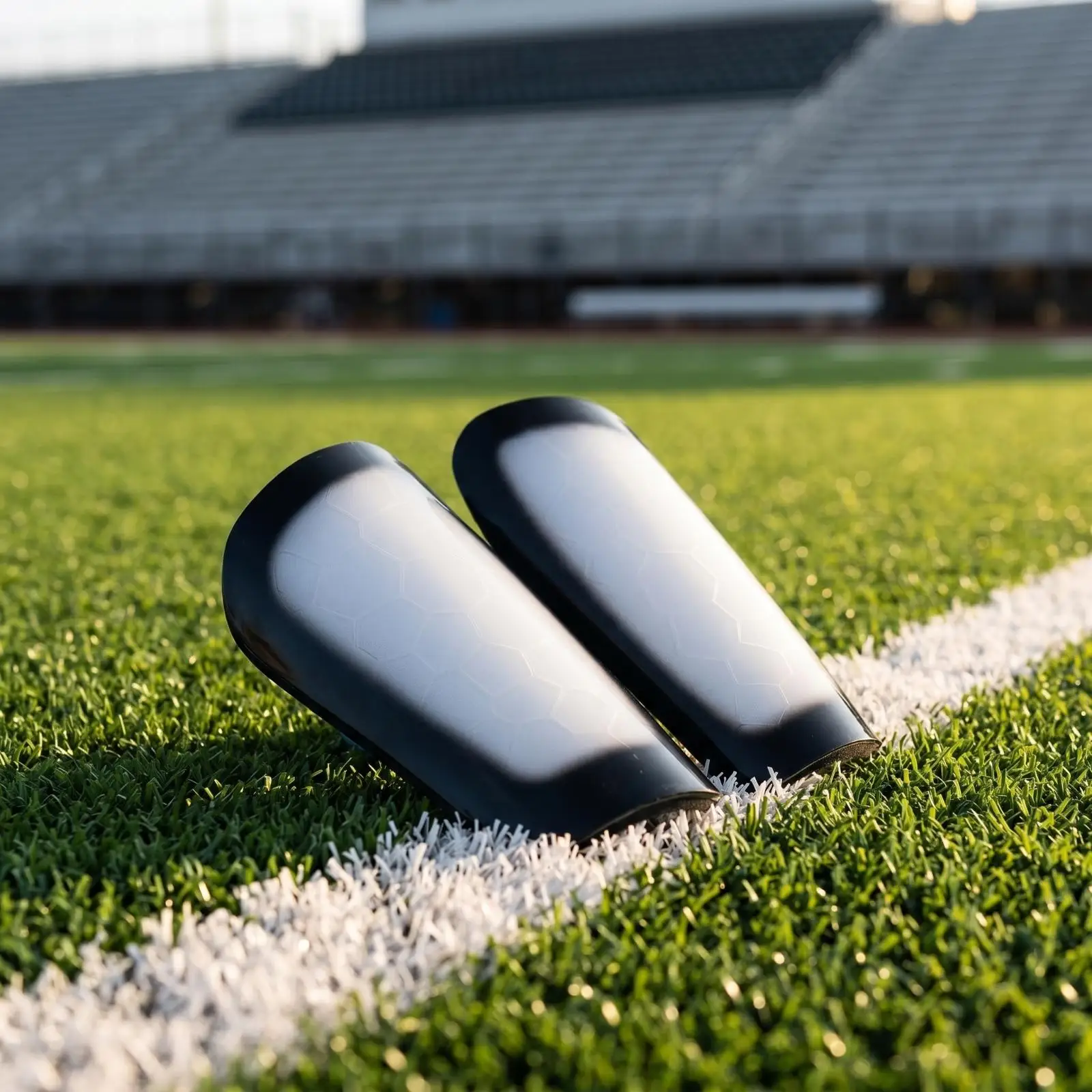 Soccer Shin Pads for Men Adult Ergonomic Curved Shell Cushioned Interior for Match Day Performance and Safety